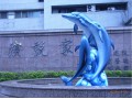 海豚藝術立體造型雕塑