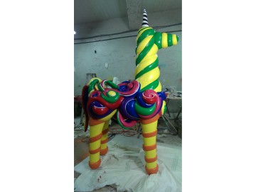 糖果馬立體雕塑
