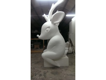 造型鹿保麗龍雕塑