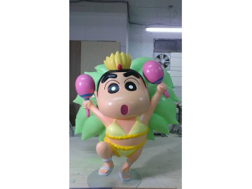 臘筆小新人物造型雕塑