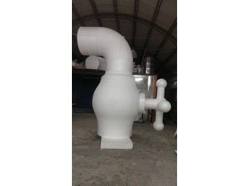  水龍頭保麗龍雕刻